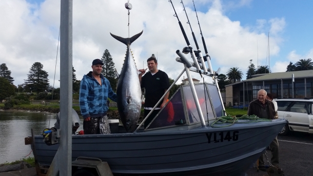 103kg southern bluefin tuna from 3.9m tinny!